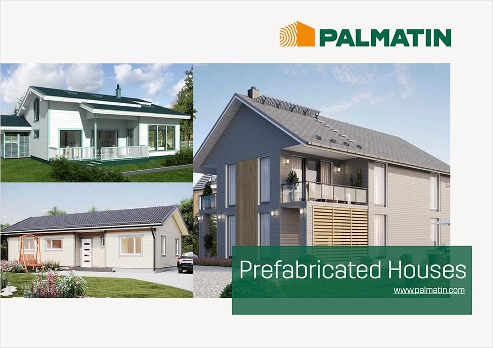 Log Prefabricated Houses Directly From Producer Palmatin