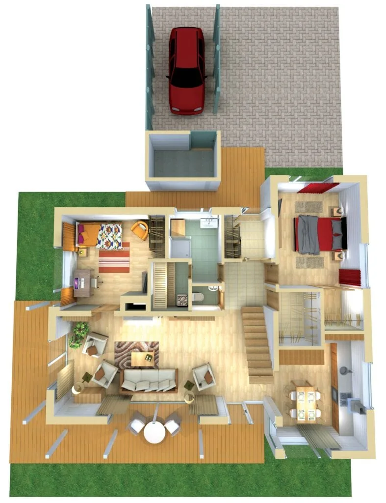 prefab homes uk under 100k medium ground floor plan